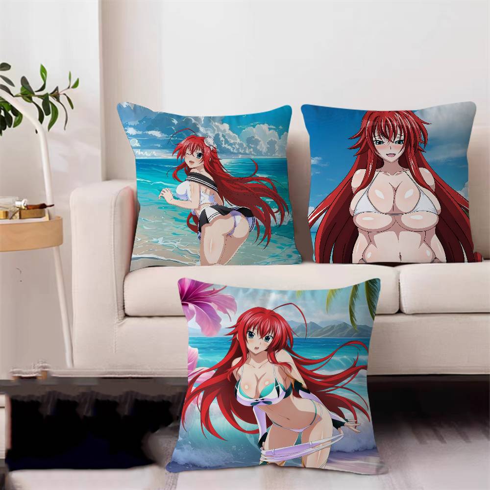 Anime R-Rias-Gremory Pillowcase 45x45cm Cute Pillowcase Living Room Sofa Cushion Cover Bedroom Home Decoration Children's Gift