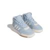 Adidas Originals Drop Step Comfortable Versatile Non-Slip Shock Absorbing Durable High-Top Kids Skate Shoes Kids Skate Shoes Blue IF2727