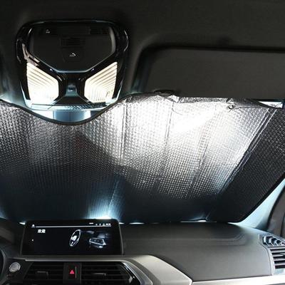 Windschutzscheiben-Sonnenschutz-Autofensterblenden Blockierende doppelseitige Aluminiumfolie für Autos, SUV, Wohnmobile, LKWs & Autozubehör