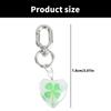 Multi Purpose Four Leaf Clovers Keychain Trendy Four Leaf Clovers Key Rings Adornment Eye Catching Keychain Pendant