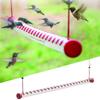 Best Hummingbird Feeder 40cm Bird Feeder with Bright Red Transparent Poly-Carbonate Tube, Easy To Clean, Spring Summer Decor, Hummingbird Feeders