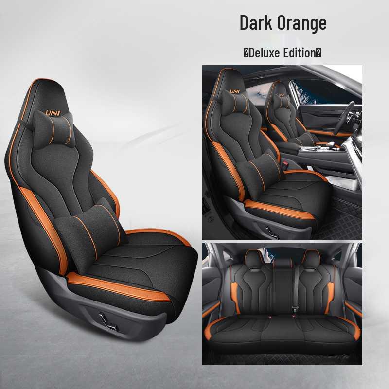 All-Season Breathable Linen Seat Covers for Changan Uni-V 2023-2025, Full Coverage Cushions