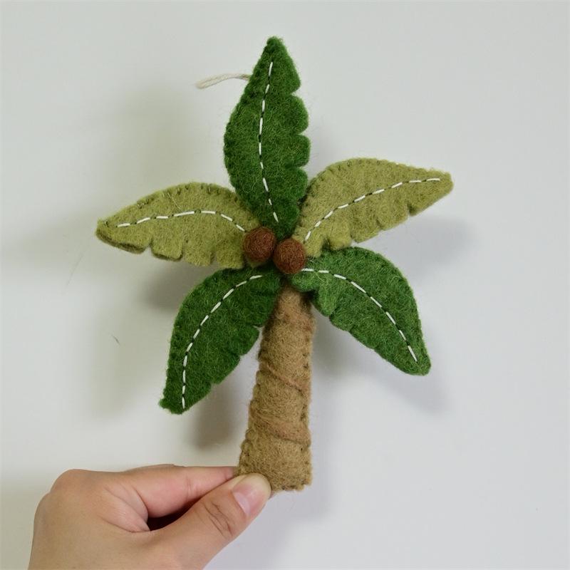 Nepal Wool Felt Fruit & Vegetable Pendant Keychain Plush Doll