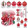 11/11pcs Christmas Ball Ornaments Special-shaped Christmas Tree Party Decoration New Christmas Spheres Pendant Short Snail Set