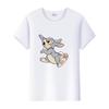 Kawaii Clothes Y2K Tshirt Plus Size Tops Unisex Cartoon Bambi Thumper Graphic T-shirt Summer Blouses White Tees