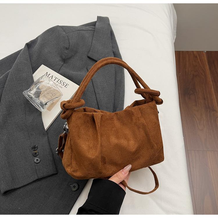 Retro Suede Crossbody Bag New Women Casual Shoulder Bag Fashiable Everyday Purse Texture Casual and Versatile Commuting Bag