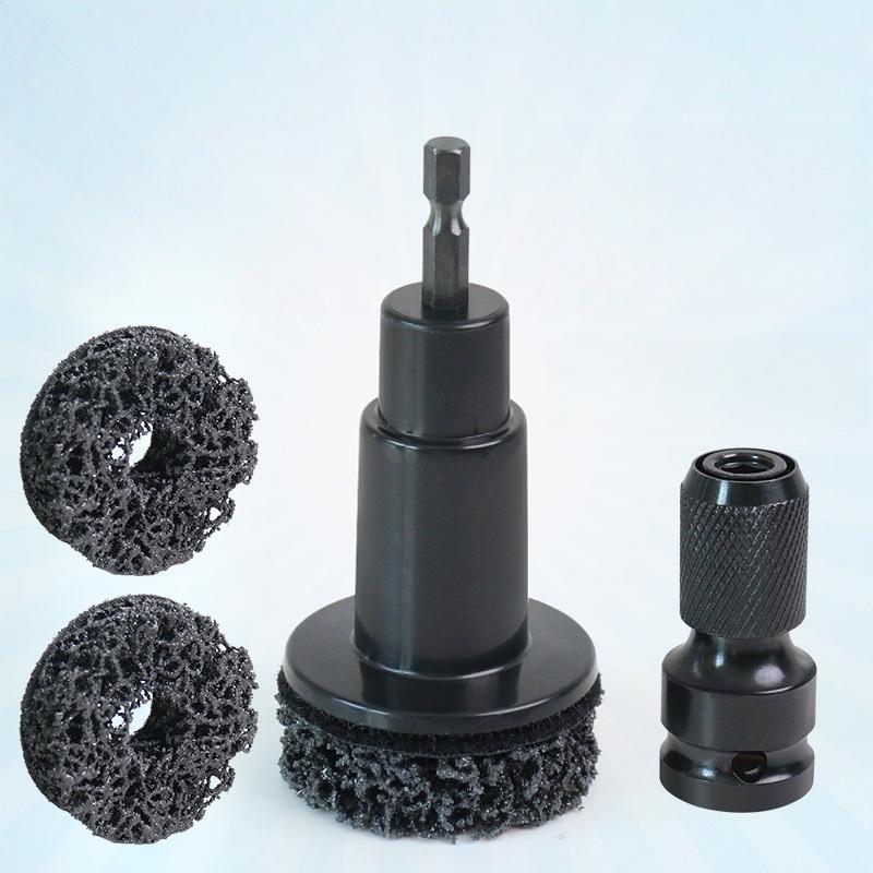 Automotive Wheel Hub Brush and Grinder Kit; Brake Grinding Rust Cleaner