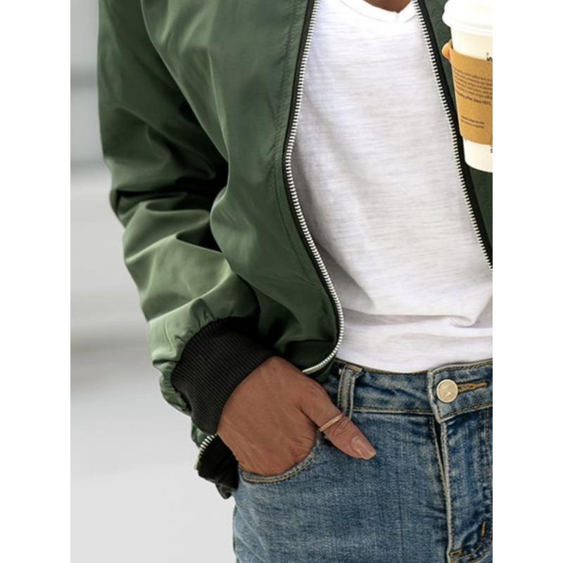 Fashion Long Sleeve Loose Women Casual Jackets Autumn Solid Color Zipper Outer Cardigans Plus Size Elegant Simple Coats Office Basic Shirts Clothing