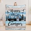 Camping Flanelldecken für Kinder und Familie Weich Bequem Bettbezüge Perfekt für Heimdekoration Nickerchen Arbeitszimmer