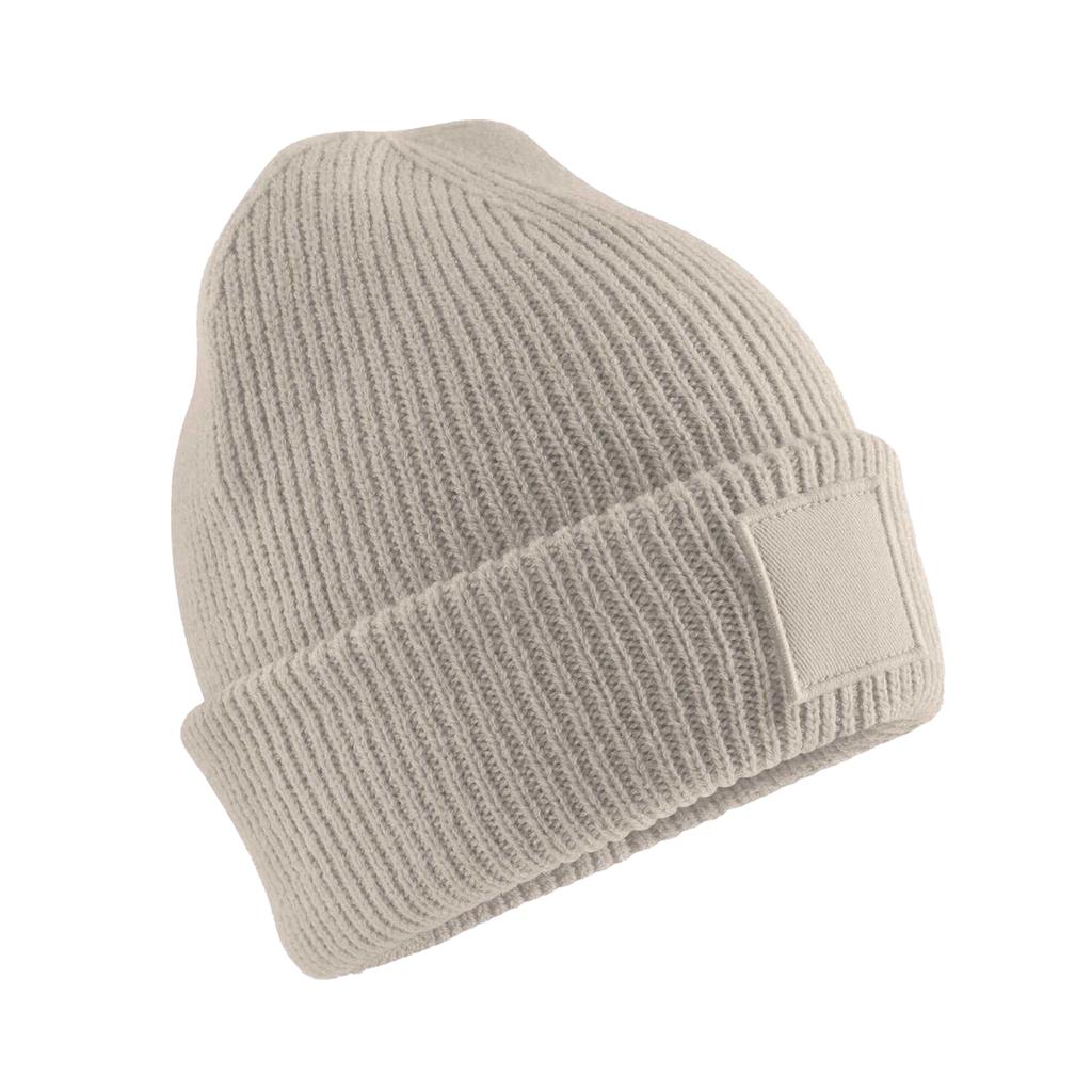Beechfield Childrens/Kids Tonal Patch Cuffed Beanie