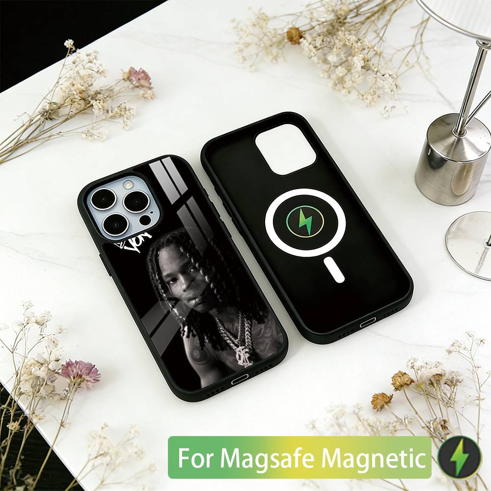 

R-Raper K-King Von Phone Case For iPhone17,16,15,14,13,12,11 Plus,Pro Magnetic with Magsafe Wireless Charging iPhone14Plus