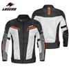 Motorcycle Riding Jacket Men Women Breathable Crash Protection Gear Oxford Fabric Sporty Design In Black Orange