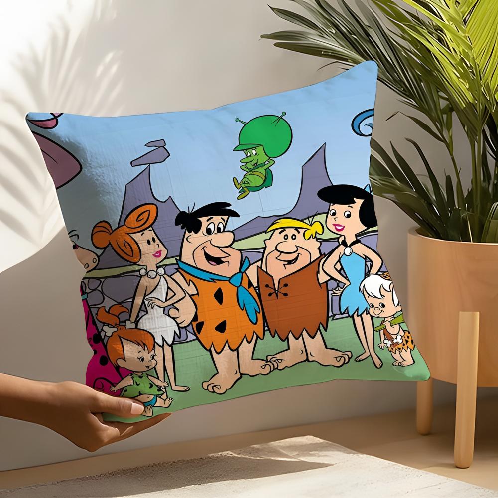 Fred Flintstone Pillow Case Linen Cushion Covers For Decorative Sofa Home Pillows Case Car Chair Pillows Cases