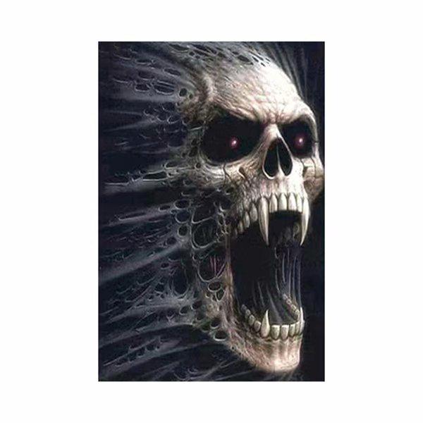 

Набір для вишивання хрестиком 5D DIY. Повний круглий дриль. Алмазний малюнок. Наляканий череп. Full Round 40x40CM