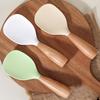 Silicone Rice Spoon with Wooden Handle Heat Resistant Non-Stick Stand-Up Design Rice Spatula Food