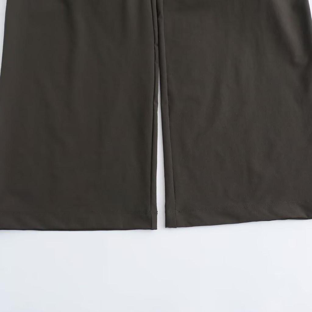 2025 Spring Women's Square Neck Wide Leg Jumpsuit