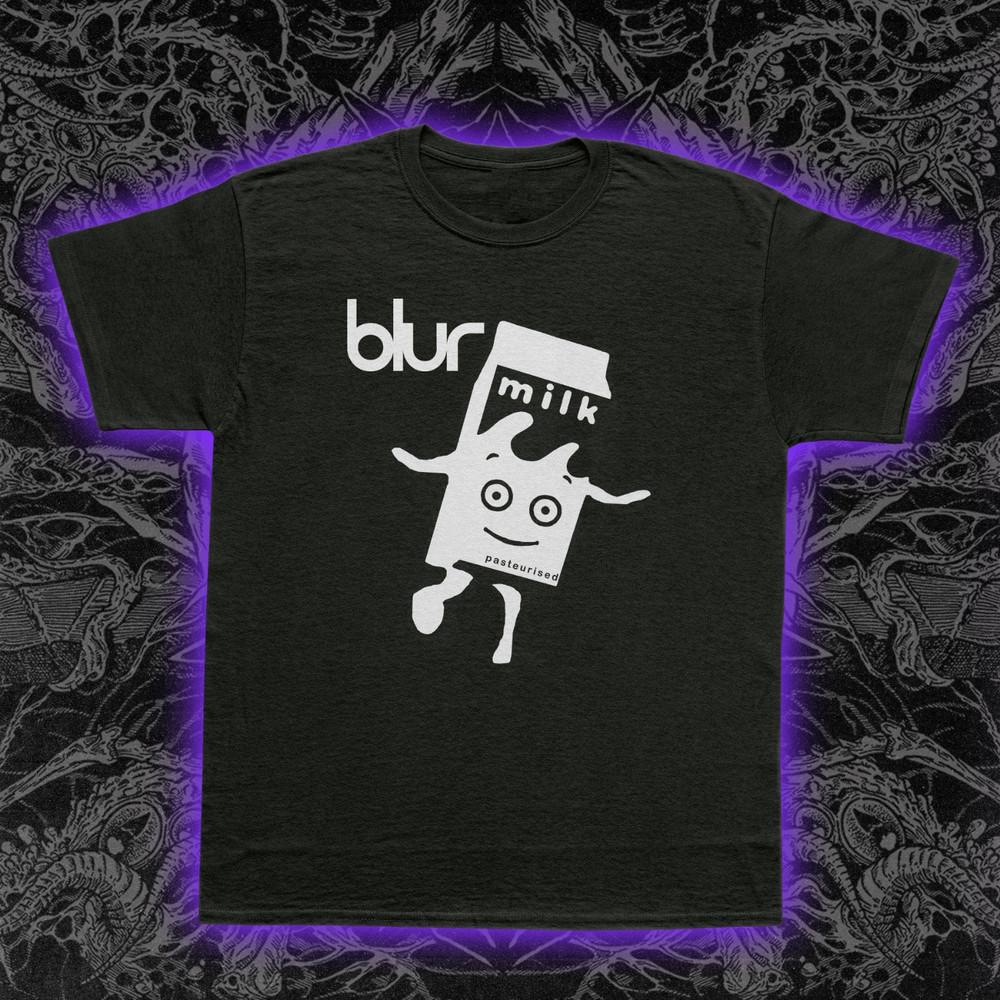 Blur Milky T-Shirt M.O.R. Britpop Indie Rock 90s Music Damon Albarn Tee S-5XL