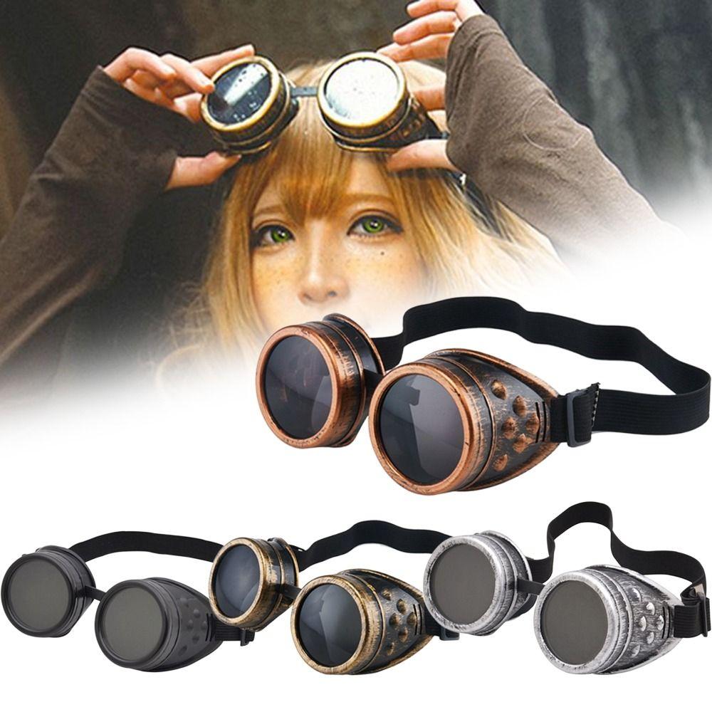 Vintage Steampunk Goggles Glasses Victorian Motorcycle Goggles New Cyber Goggles for Men Women