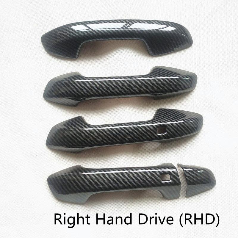Door Handle Cover Trim for Kia Forte Cerato K3 BD    GT Car Accessories Plastic Imitation Carbon Fiber