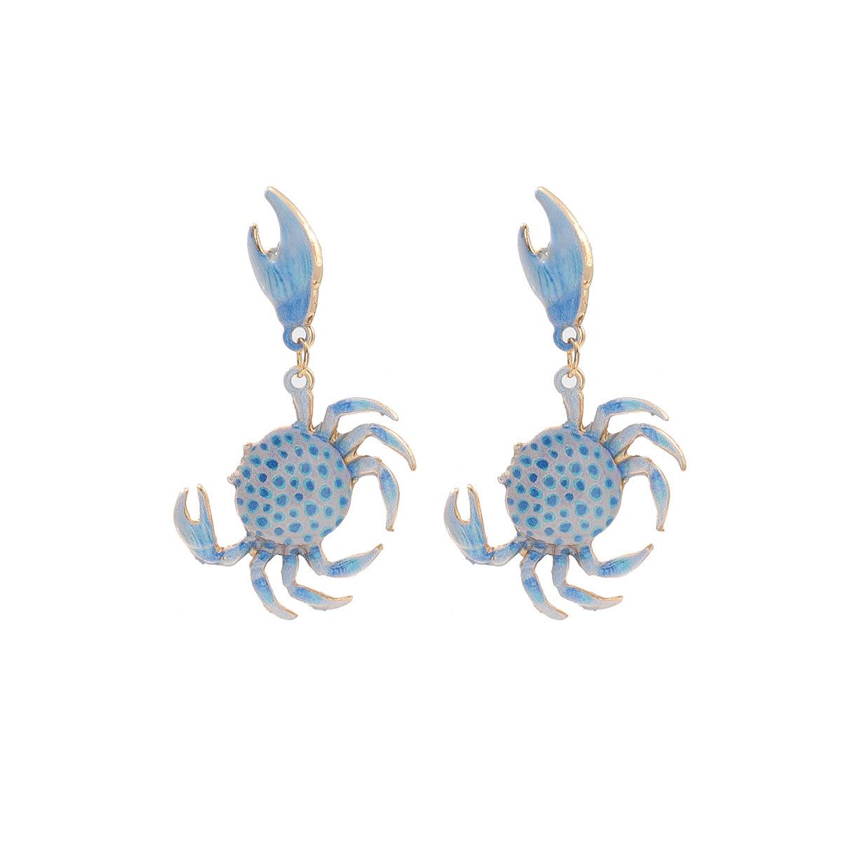 Европейские Крабы Многослойные Серьги - Милый Легкий Люкс Летний Пляжный Стиль Женская Мода
