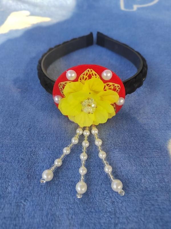 Fashionable Vibranting Korean Styles Shell Flower Hairband Portable Hair Decoration for Festivals and School Event