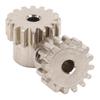 2Pcs RC Motor Gear Set M0.6 16T Precise Fit Low Noise Steel Pinion Motor Gears for 1/12 1/16 Remote Control Car