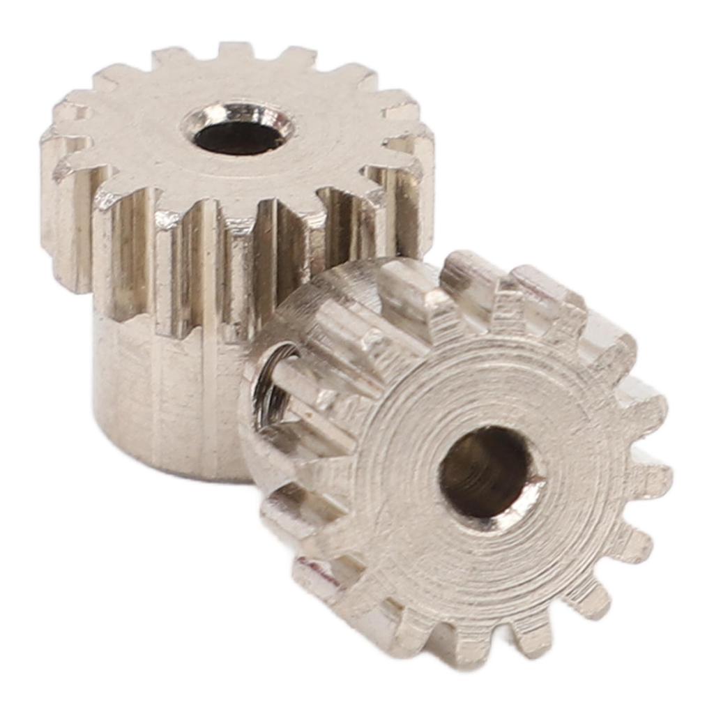 2Pcs RC Motor Gear Set M0.6 16T Precise Fit Low Noise Steel Pinion Motor Gears for 1/12 1/16 Remote 
