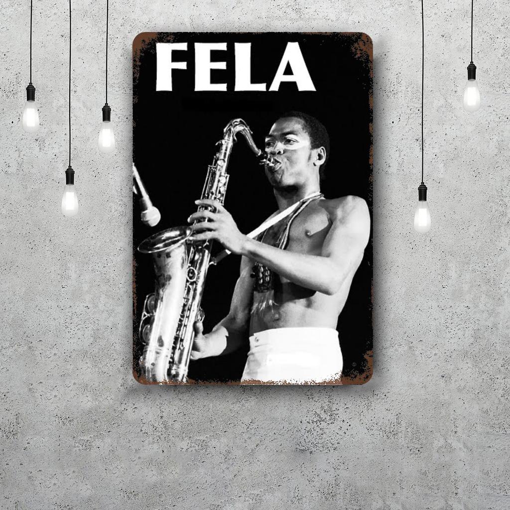 Fela Kuti Metal Signs wall decor Vintage Tin Signs Captain Metal Poster Decor for Bar Pub Club Wall Decoration