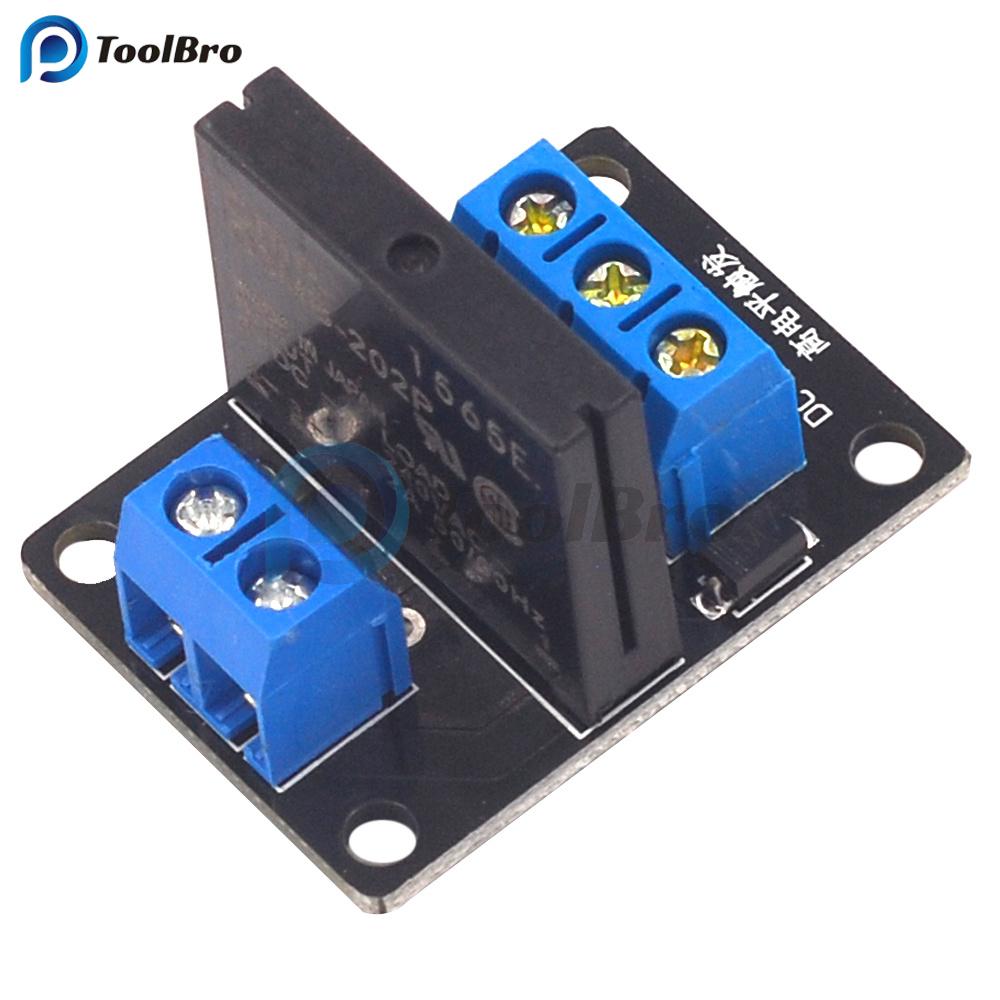 Solid State Relay Module 5V 12V 24V 3-24V SSR Relay Module 1 Channel High Low Trigger Relay Board Relays 5