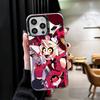 Hazbin Hotel Anime Soft Phone Case for iPhone 15 16 17 Pro Max 17Air 16E 14 Plus 13 12 Mini Shockproof Cover Back Shell