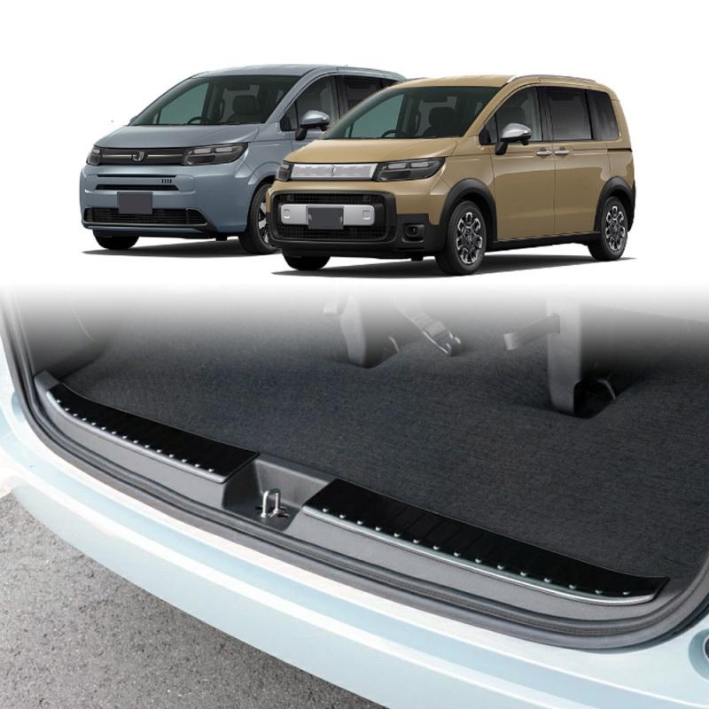 For Honda FREED AIR/CROSSTAR 2024 stainless steel Built-in Rear Bumper Protector door Sill Trunk Tread Plate Trim Accessories