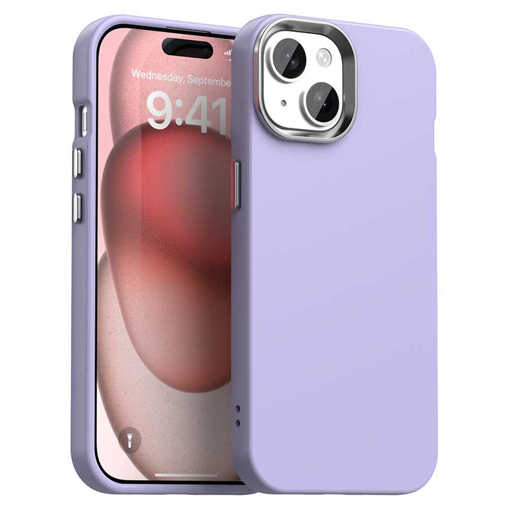 

For iPhone 15 Case Soft TPU Anti Drop Protection Phone Cover Purple