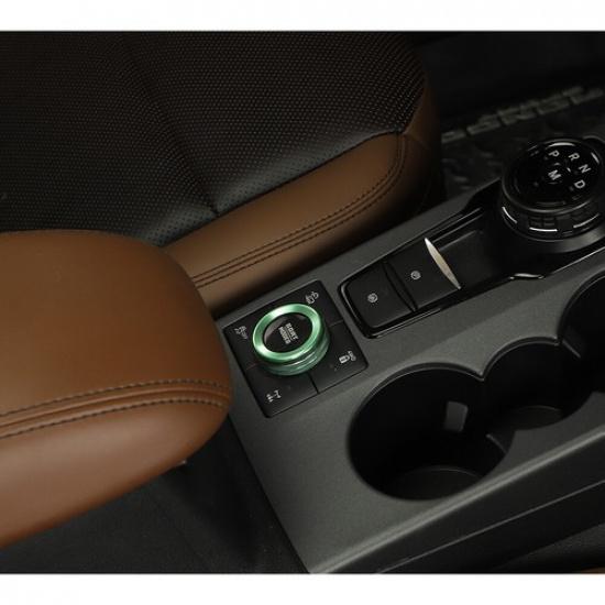 Green  4WD Four-wheel Drive Switch Knob Trim Cover for Ford Bronco Sport -25