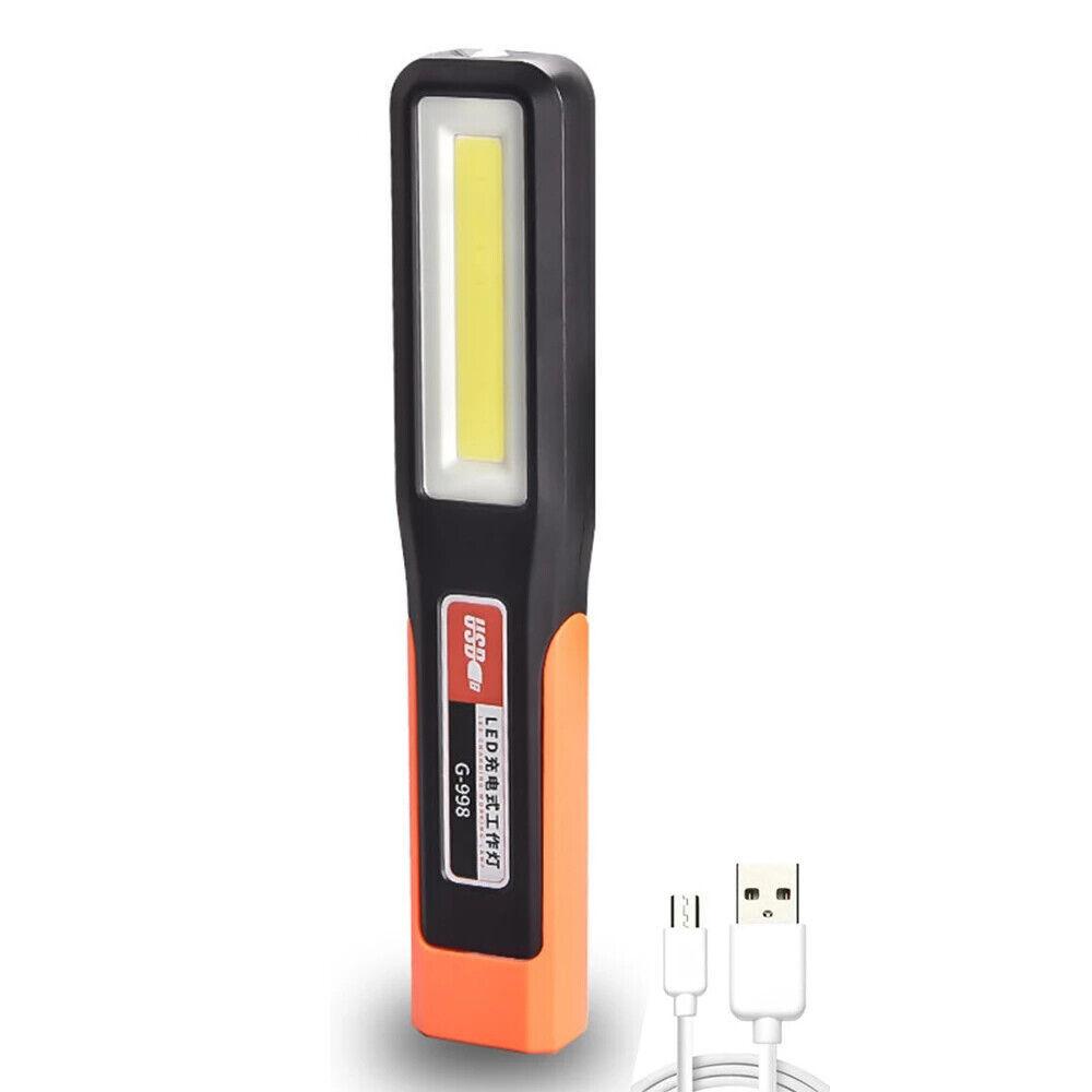 Rechargeable COB LED Work Light Camping Flashlight Inspection Lamp Magnetic With Hook Torch Emergency Light Garage Mechanic Lamp