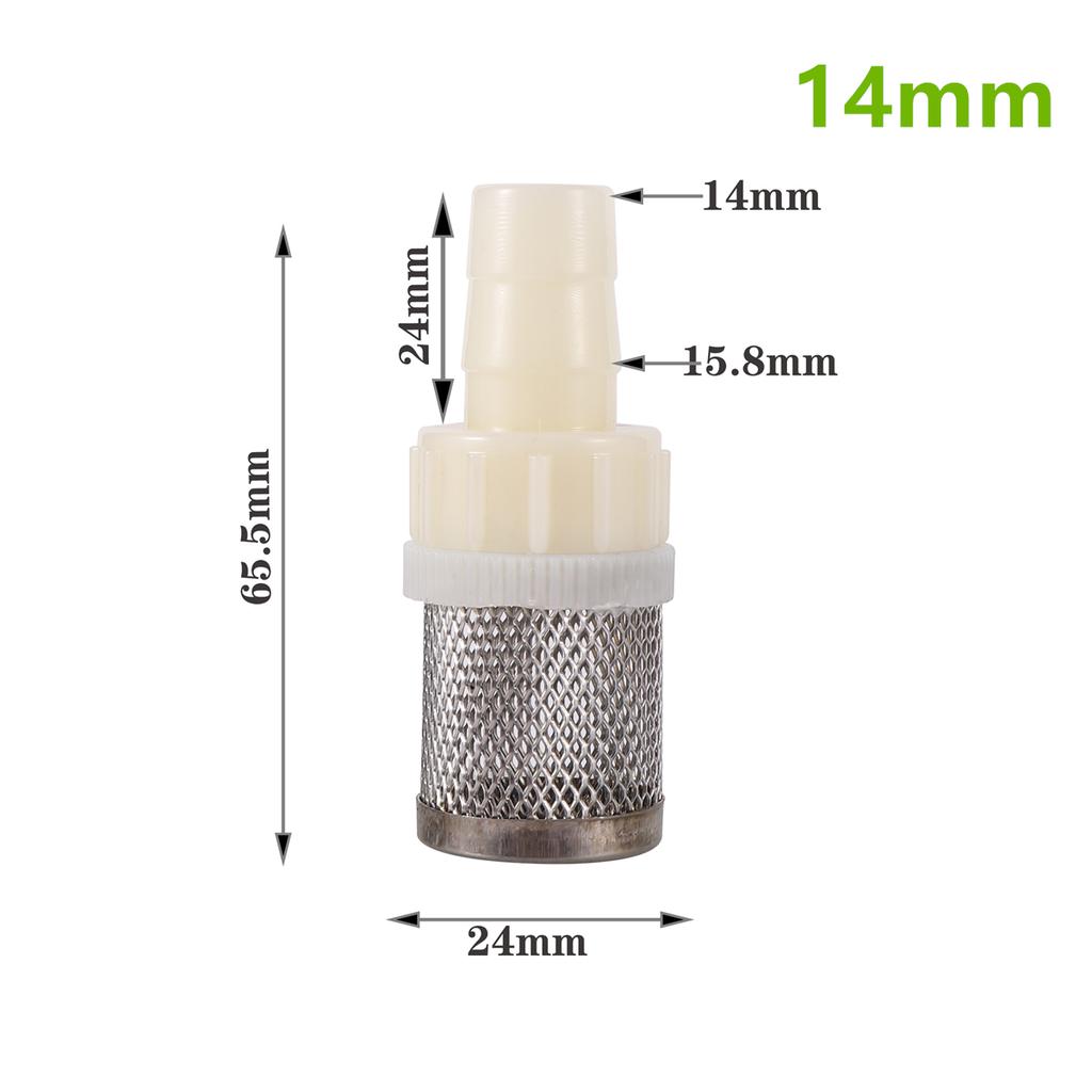 1/2" Thread Stainless Steel Mesh Hose Micro-filter Kit 4mm-20mm Garden Irrigation Car Wash Aquarium Fish Tank Water Filters 5Pcs