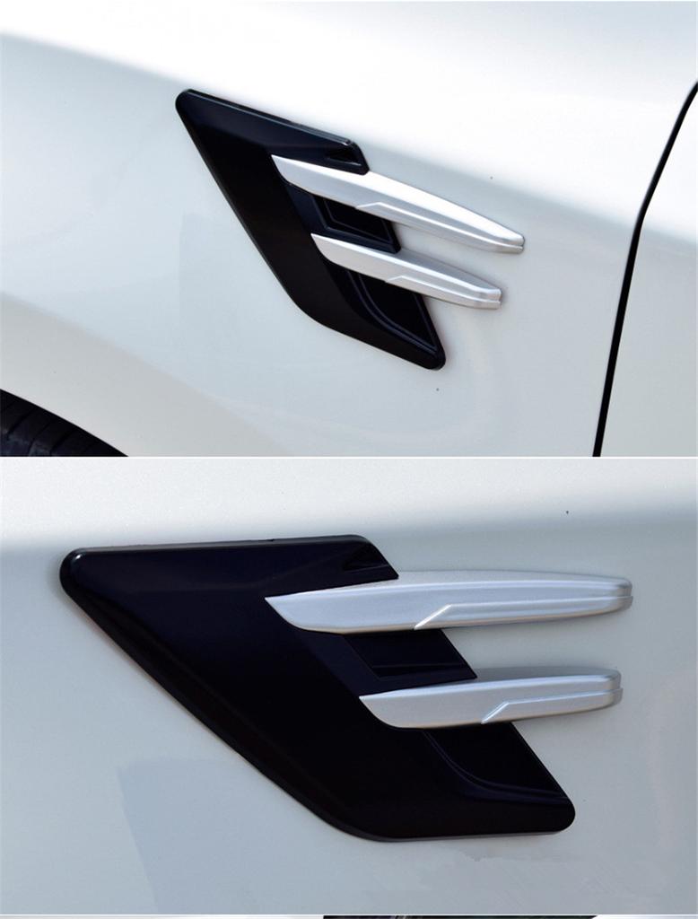 Dekorative Auto Seitenkotflügel Luftauslass Abdeckung Motorhaube Zierleiste Teil Auto Styling Haifischkiemen Dekor Aufkleber