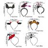 Halloween Stirnbänder Dekorative Festliche Spinne Haarreif Mit Choker Halskette Foto-Requisiten Kostüm Cosplay Zubehör
