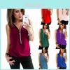 Modisches Sommer-Westentop für Damen mit stilvollem ärmellosem Design und bequemem Chiffonstoff