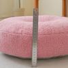 Solid color Teddy velvet cushion, thickened circular balcony window sill, floor tatami seat cushion
