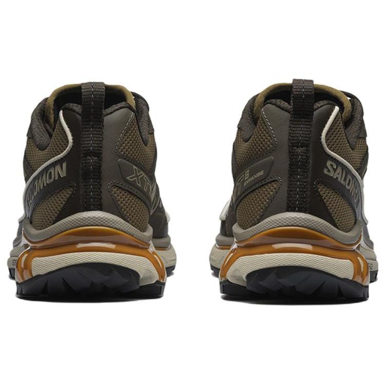SALOMON Xt-6 Expanse Retro Trend Mesh Fabric Slip-Resistant Durable Lightweight Low-Top Casual Running Shoes Unisex Sneakers Gray Brown 417416