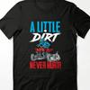 Men's Off-Road ATV All-Terrain Vehicle T-Shirt Soft Durable Dirt Rider Black Round Neck Casual