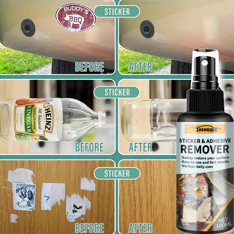 Adhesive Remover - Safe Surface Adhesive Remover That Safely Removes Stickers, Powerful De-Adhesive, Does Not Damage Paint, Safely Degrades Adhesi