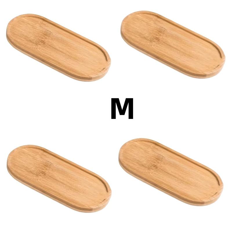 Wooden Pallet Rectangular Base Water Tray Basin Support Round Small Chassis Basin Pad Waterproof Bamboo Tray