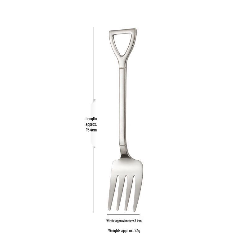 Stainless Steel Watermelon and Dessert Shovel Spoon Set with Fruit Fork