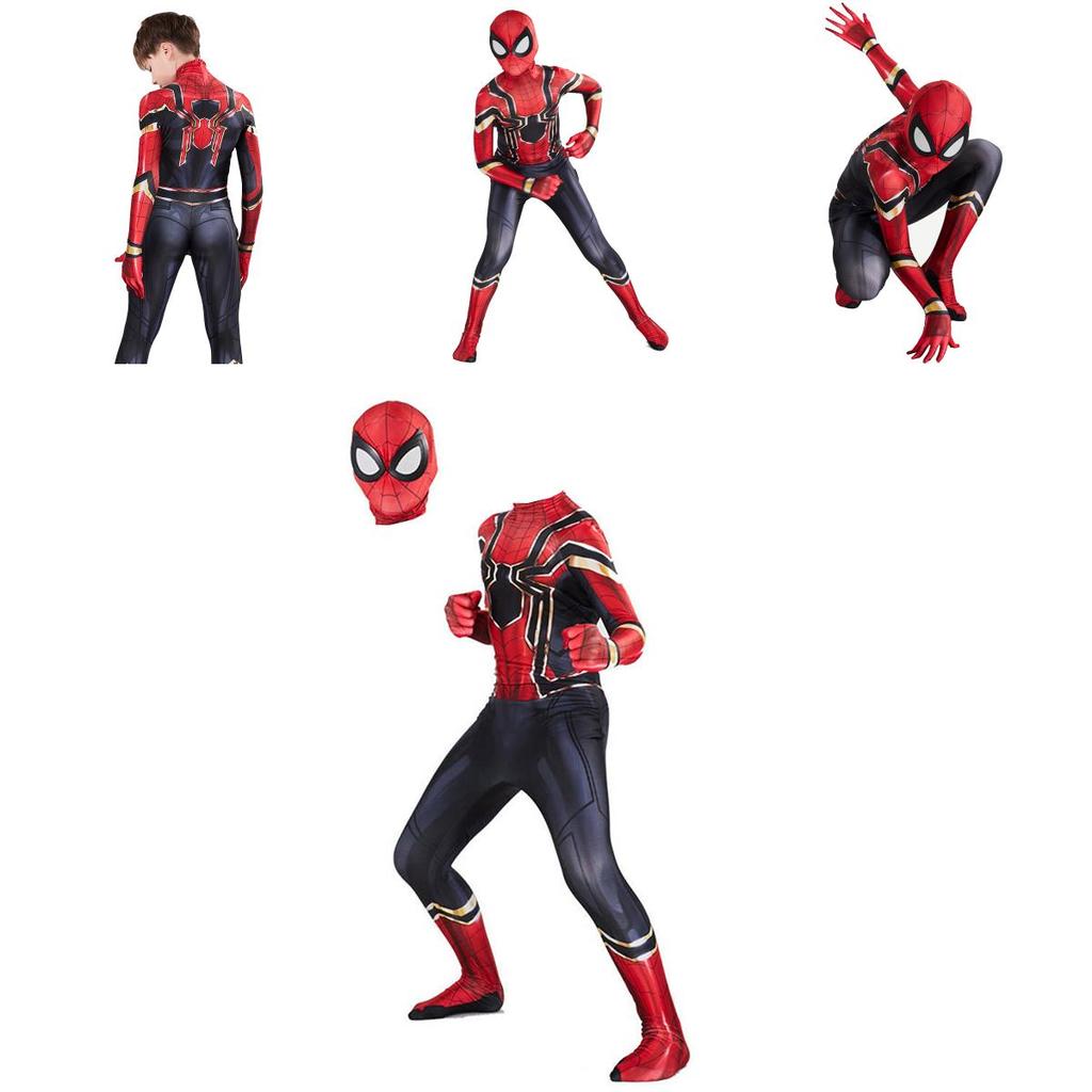 Breathable Lightweight Iron Spiderman Suit Superhero Costume Perfect For Cosplay