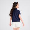 Girls' Embroidered Polo Short Sleeve T-Shirt