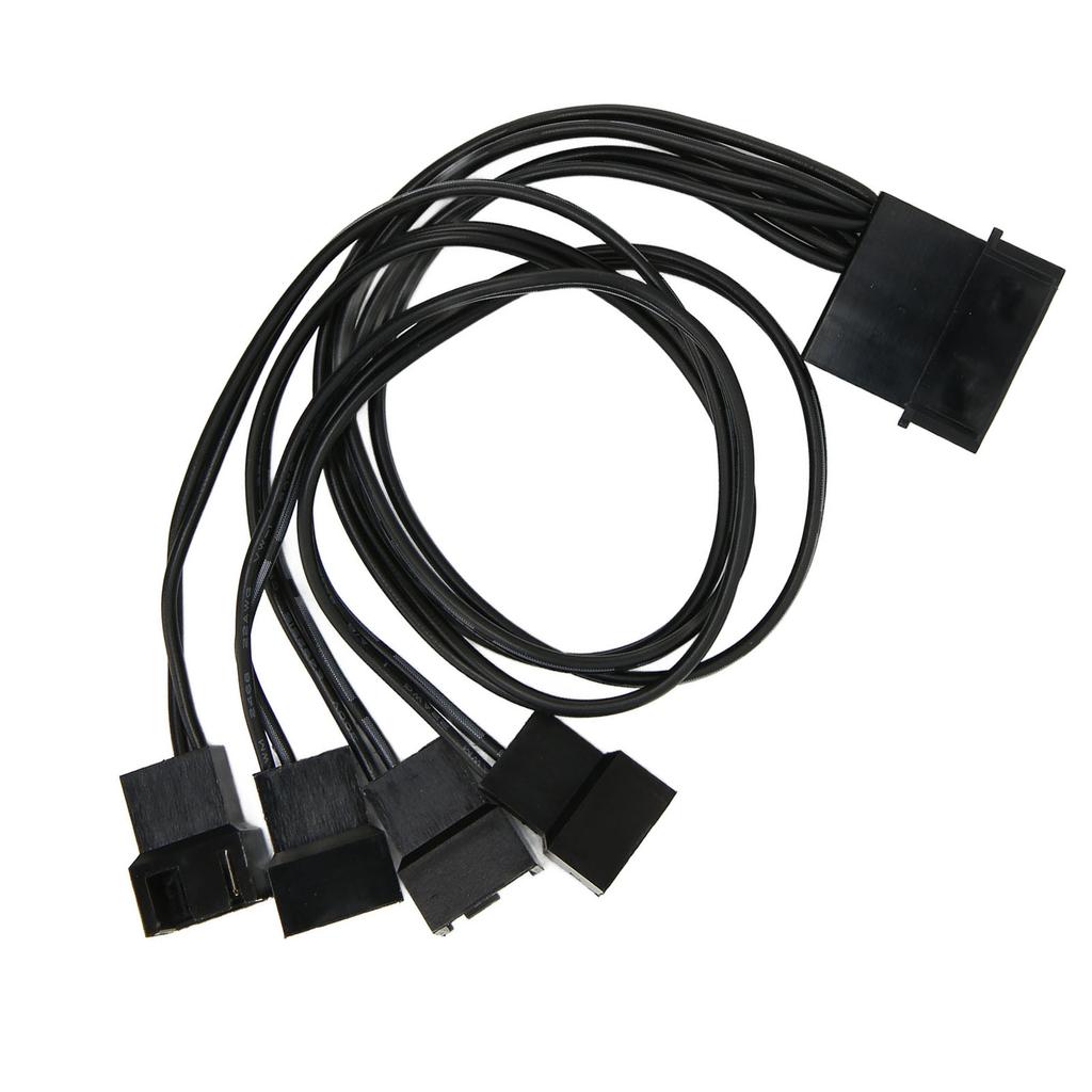 PWM Fan Splitter Practical 4 Pin Adapter Durable 3 Pin Extension Power Cable for Desktop Computer