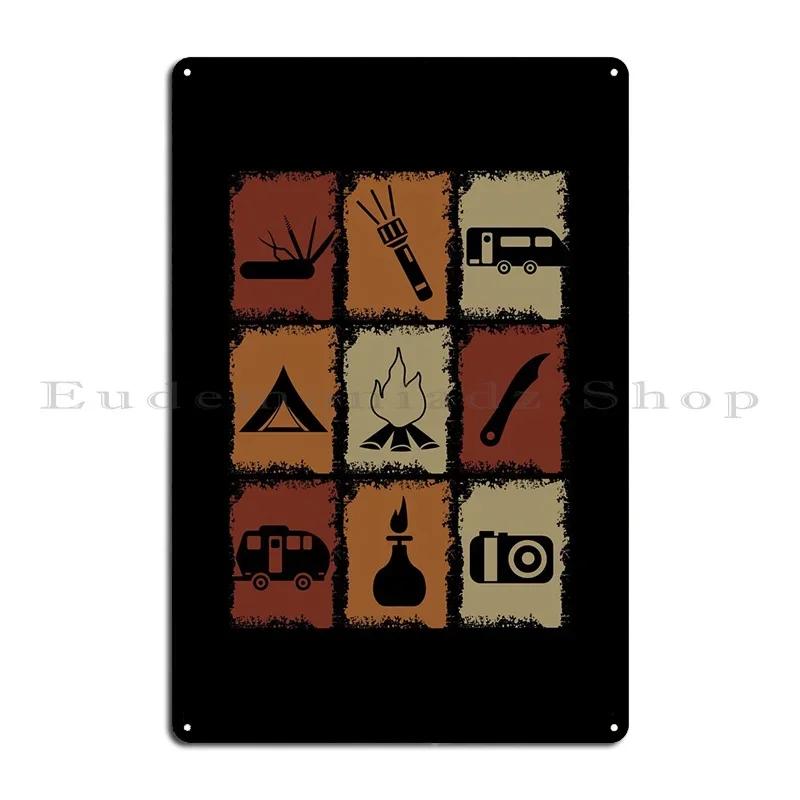 Camping Stuff Metal Plaque Poster Wall Mural Garage Designs Club Bar Pub Tin Sign Poster 20x30cm(7.8x11.8inch)