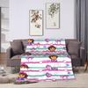 D-Doras The Explorer Blanket Pink Skater Travel Flannel Throw Blanket For Couch Bed Super Warm Design Quality Bedspread Gift