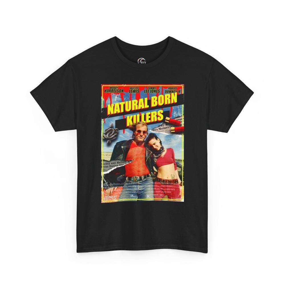 

Natural Born Killers Vintage Movie Poster TShirt Mickey Mallory Knox Tee Unisex T-Shirt XXL